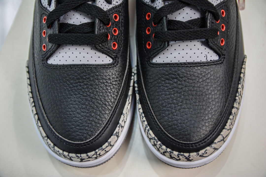 LJ version of the original Jordan Air Jordan 3 Retro ”Black Cement” black cement 854262-001