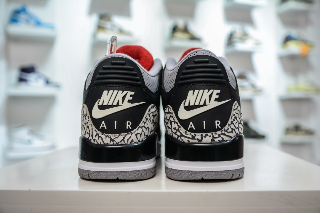 LJ version of the original Jordan Air Jordan 3 Retro ”Black Cement” black cement 854262-001