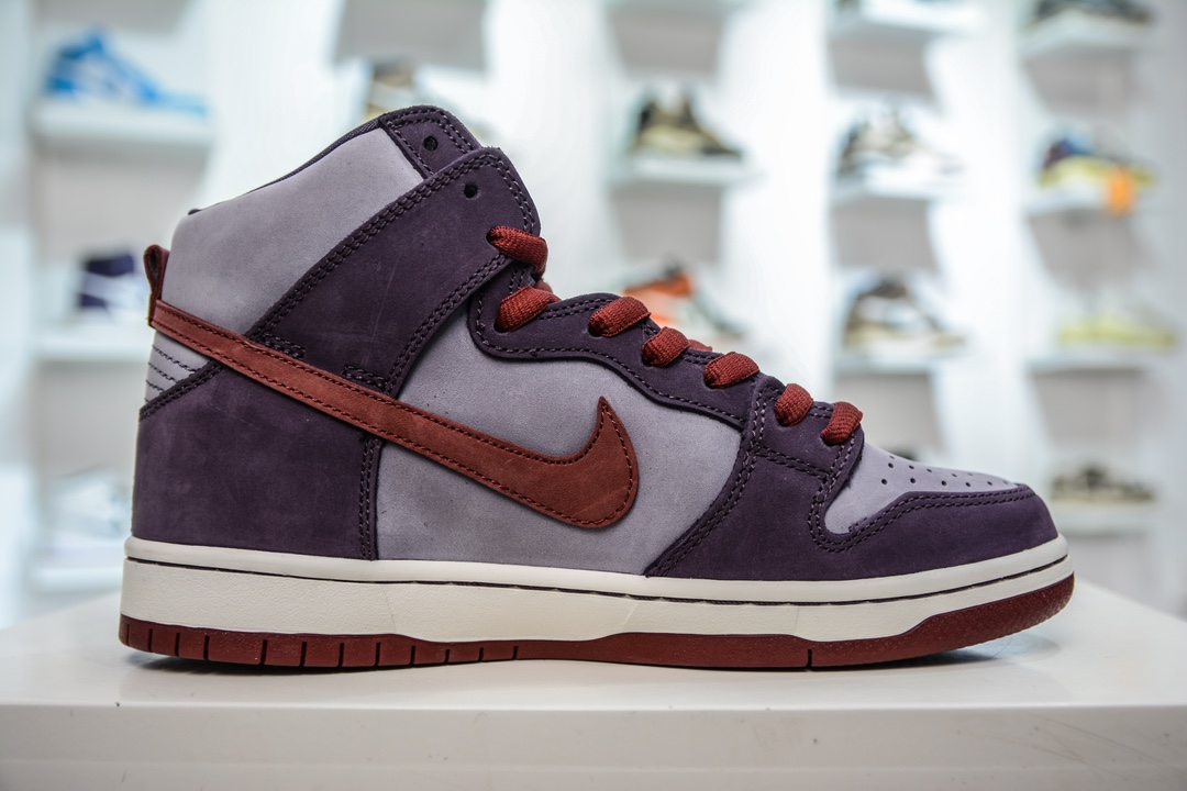 AY version of the original Nike Dunk SB High Daybreak Plum high-top casual shoes 313171-500