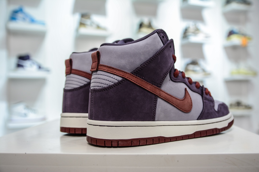 AY version of the original Nike Dunk SB High Daybreak Plum high-top casual shoes 313171-500