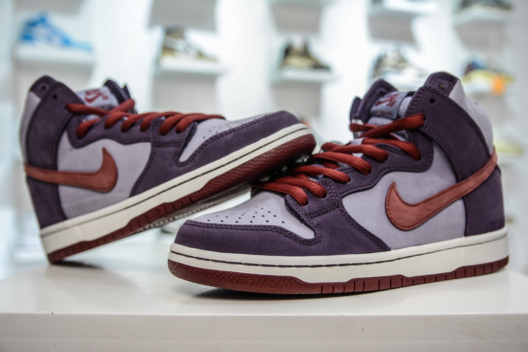 AY version of the original Nike Dunk SB High Daybreak Plum high-top casual shoes 313171-500