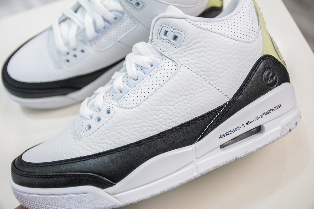 LJ version pure original Fragment Design × Jordan Air Jordan 3 retrosp ”white” Fujiwara Hiroshi DA3595-100