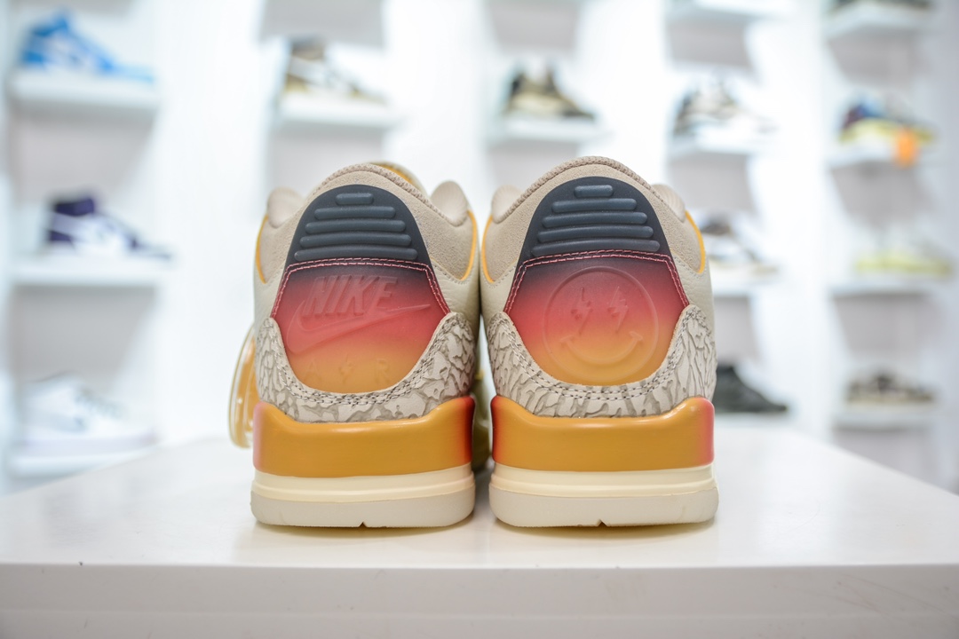 LJ version of the pure original Balvin x Jordan Air Jordan 3 Retro SP ”Medellin Sunset” Sunset FN0344-901