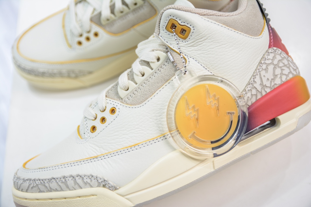 LJ version of the pure original Balvin x Jordan Air Jordan 3 Retro SP ”Medellin Sunset” Sunset FN0344-901