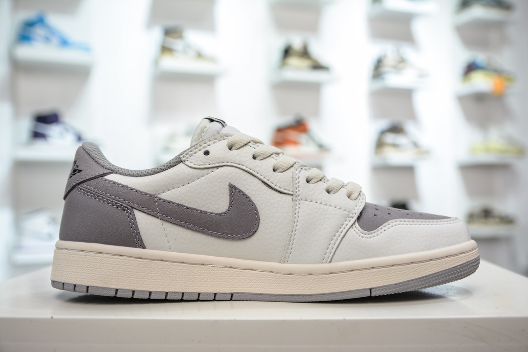 T version of the original Jordan Air Jordan 1 Low OG ”Atmosphere Grey” shock-absorbing, non-slip and wear-resistant CZ0790-101