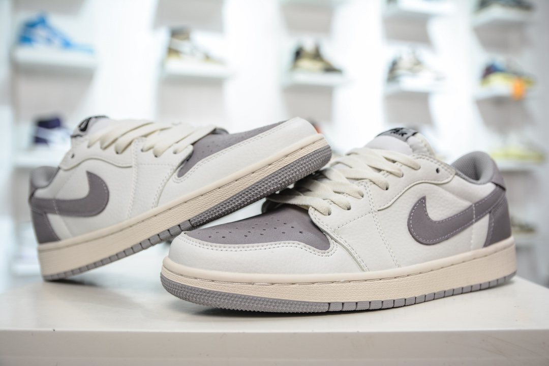 T version of the original Jordan Air Jordan 1 Low OG ”Atmosphere Grey” shock-absorbing, non-slip and wear-resistant CZ0790-101