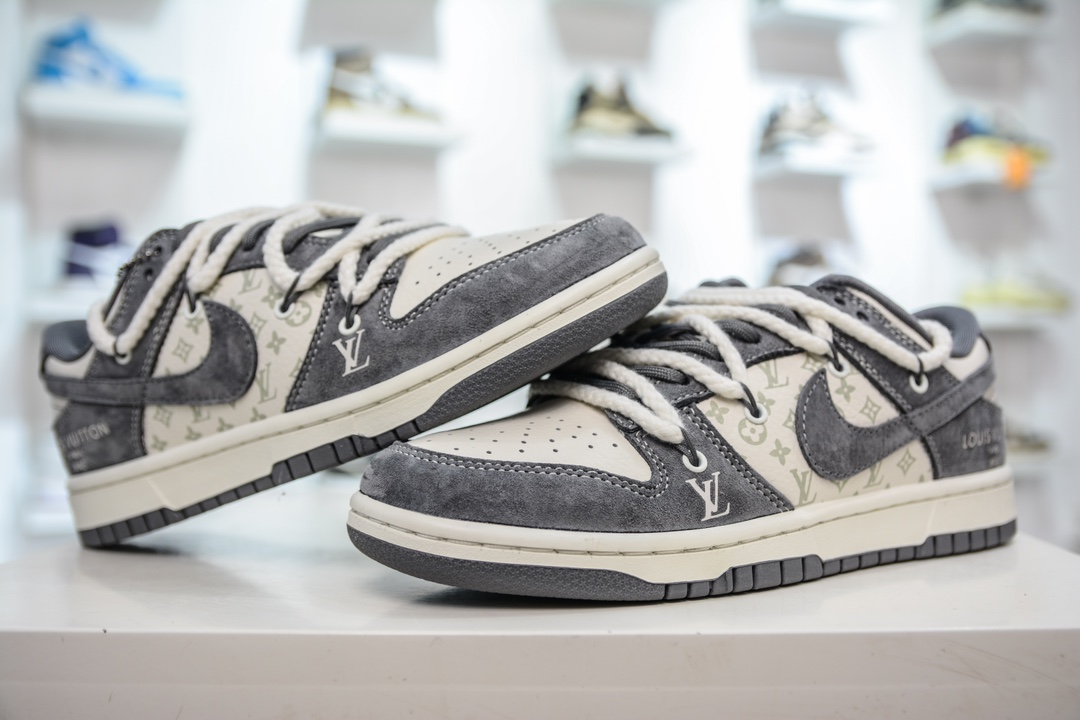 LV x Nike Dunk Low Luminous Dark Gray FC1688-138