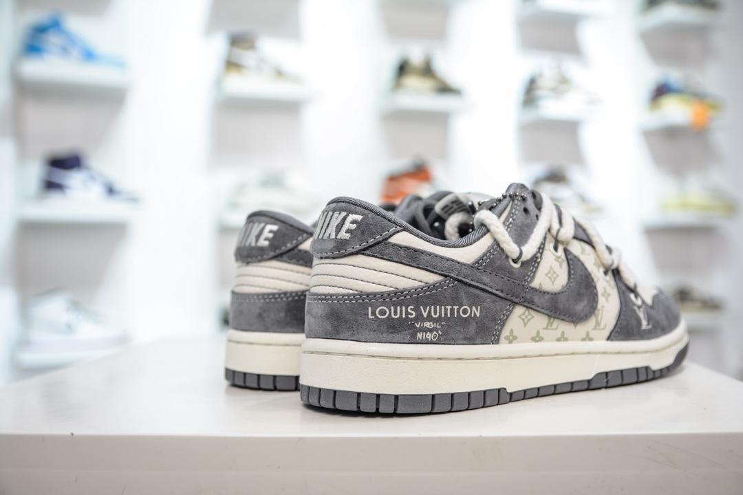 LV x Nike Dunk Low Luminous Dark Gray FC1688-138