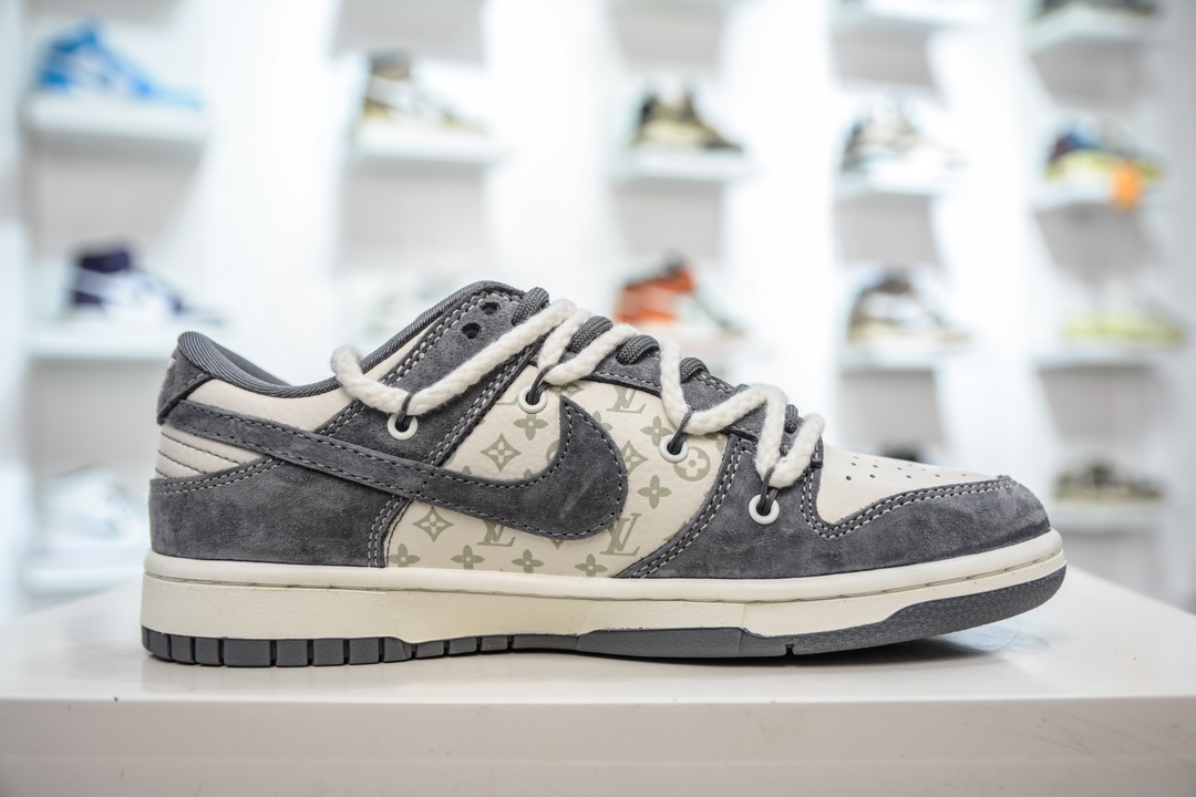 LV x Nike Dunk Low Luminous Dark Gray FC1688-138