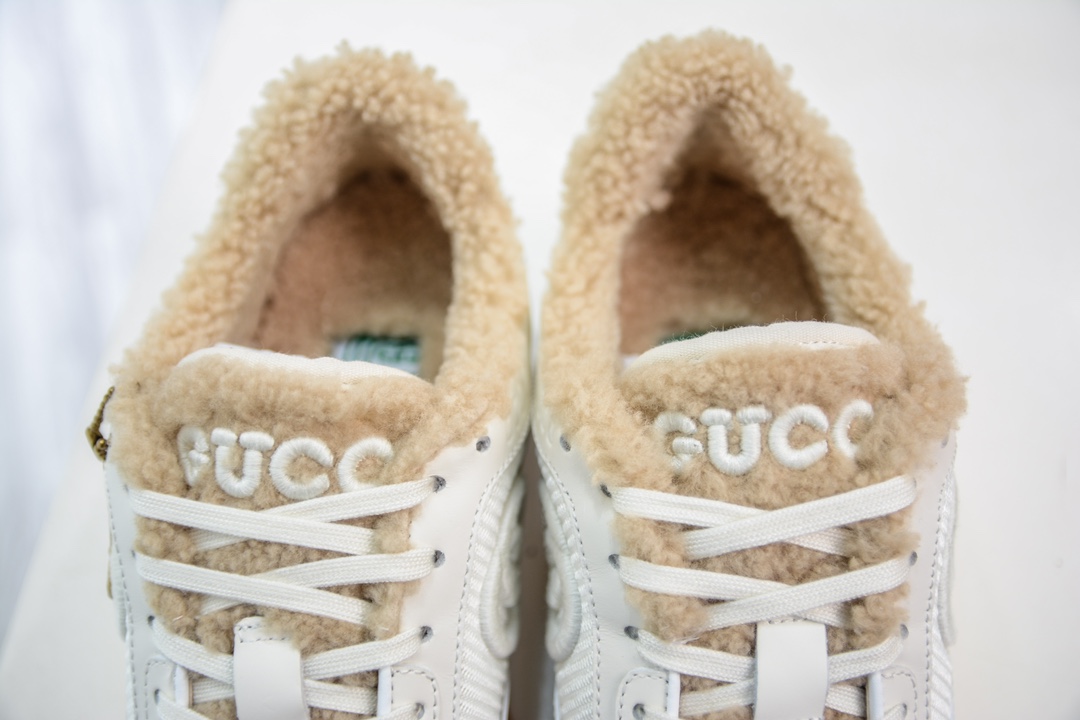 The highest version of Gucci MAC80 cashmere lining low-top casual sneakers on the market