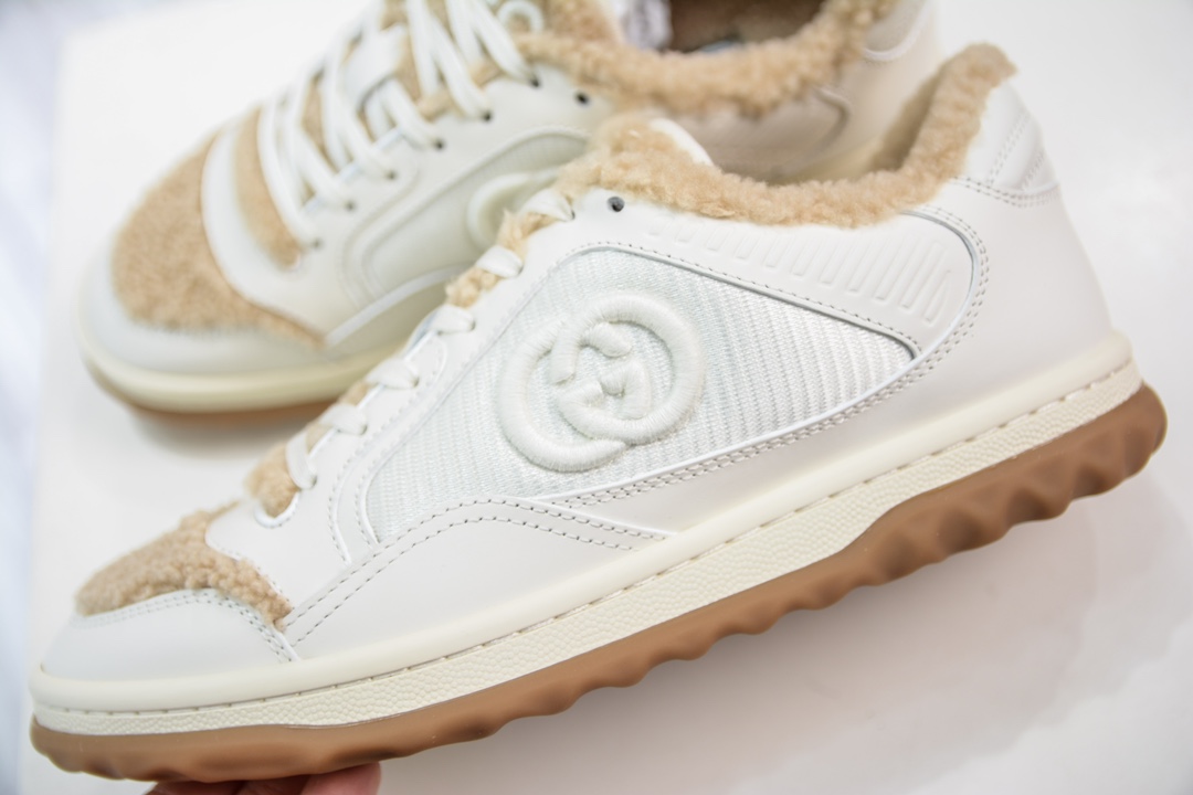 The highest version of Gucci MAC80 cashmere lining low-top casual sneakers on the market