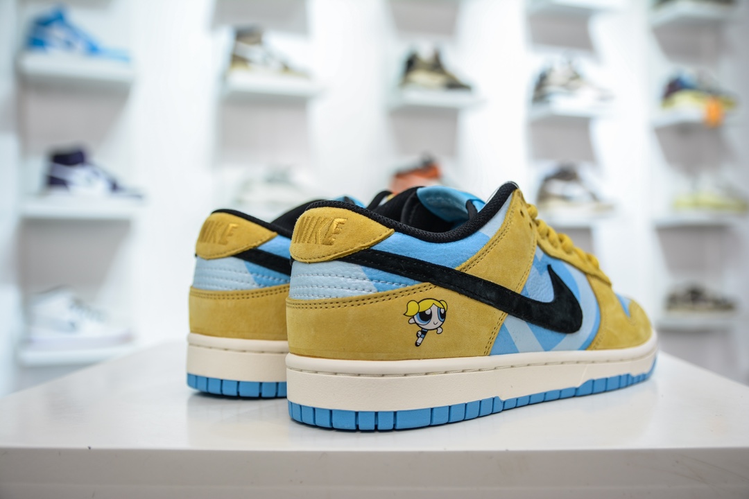 280 The Powerpuff Girls x Nike  Dunk SB Low 飞天小女警联名蓝黄 SB低帮休闲板鞋 GP5532-061