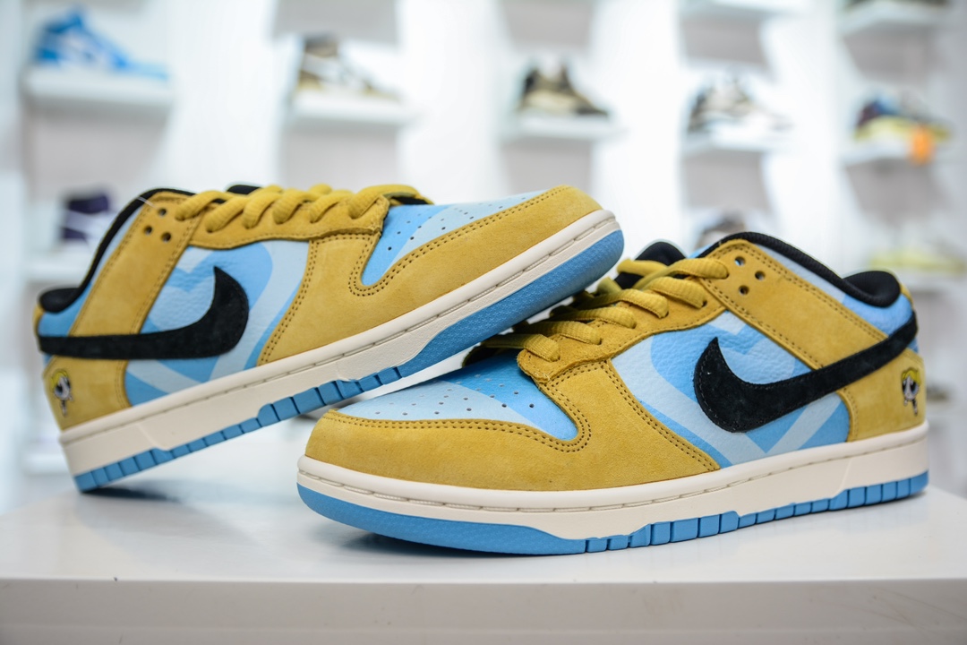 280 The Powerpuff Girls x Nike  Dunk SB Low 飞天小女警联名蓝黄 SB低帮休闲板鞋 GP5532-061