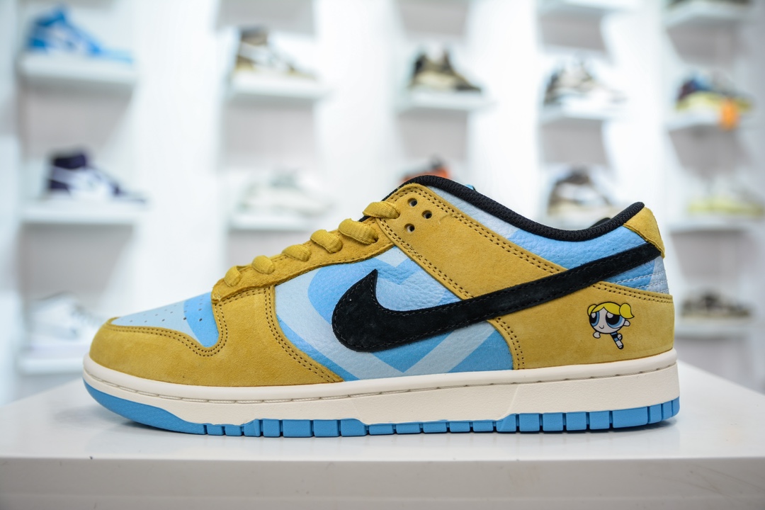 280 The Powerpuff Girls x Nike  Dunk SB Low 飞天小女警联名蓝黄 SB低帮休闲板鞋 GP5532-061