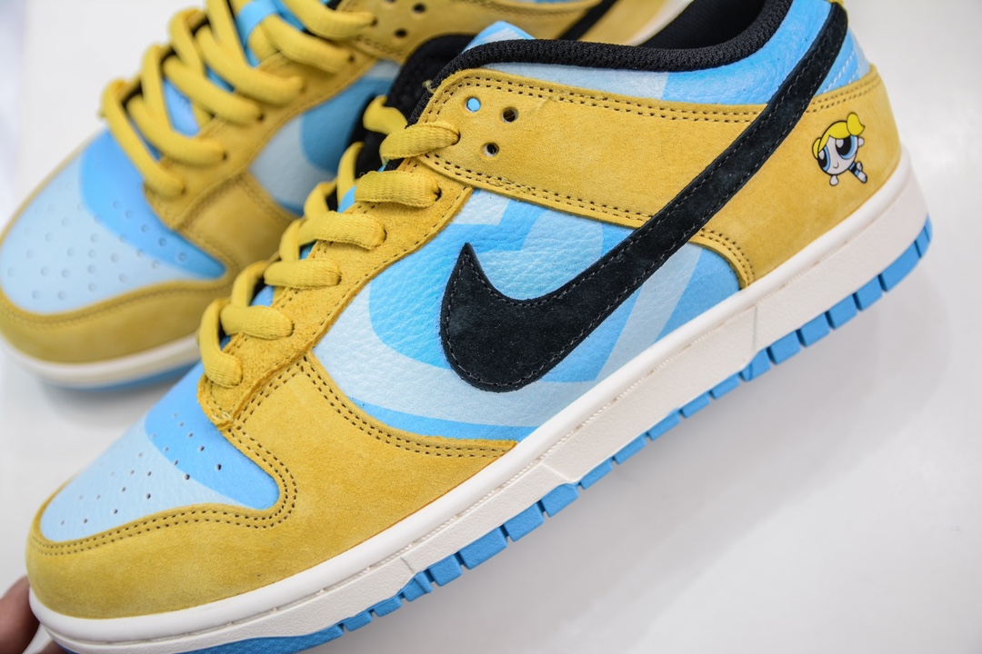 280 The Powerpuff Girls x Nike  Dunk SB Low 飞天小女警联名蓝黄 SB低帮休闲板鞋 GP5532-061