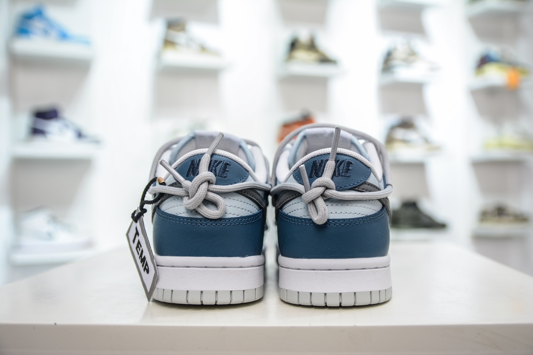 YC version of the original Nike Dunk Low Pure Platinum lazy weekend blue gray white DV0831-101