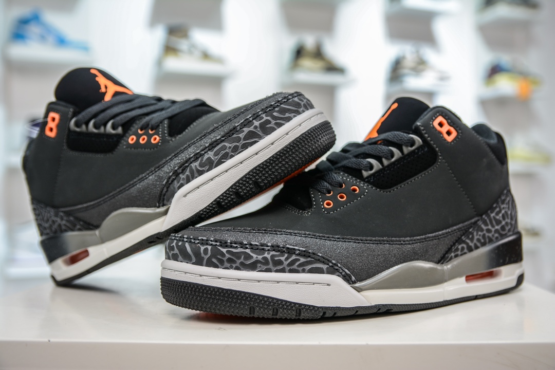 240 T版 性价比品质首选 Jordan Air Jordan 3 "Fear" 恐惧 减震防滑耐磨 中帮复古篮球鞋 CT8532-080