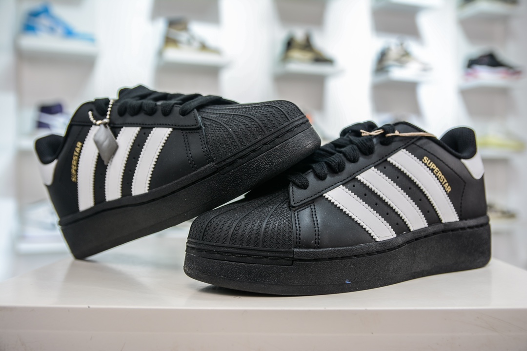 CS pure original Adidas Originals Superstar XLG shell head black and white IF9777