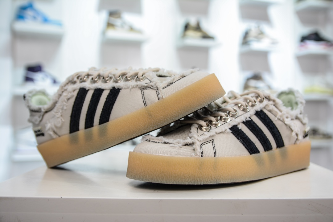 Song For The Mute x Adidas Originals Campus 80S latest joint retro destruction craft canvas shoes ID4818