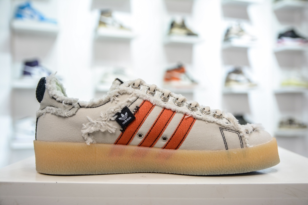 Song For The Mute x Adidas Originals Campus 80S latest joint retro destruction craft canvas shoes ID4818