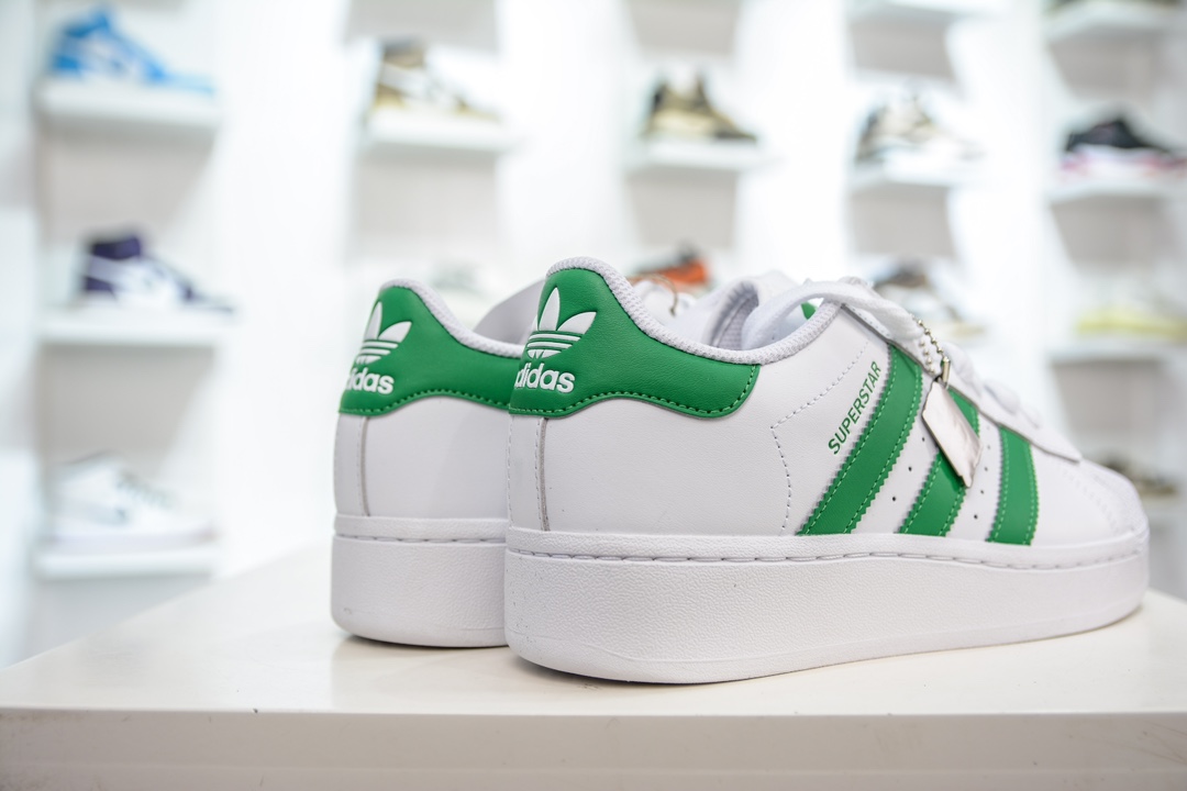 CS Pure Original Adidas Originals Superstar XLG Shell Head White Green IF8069