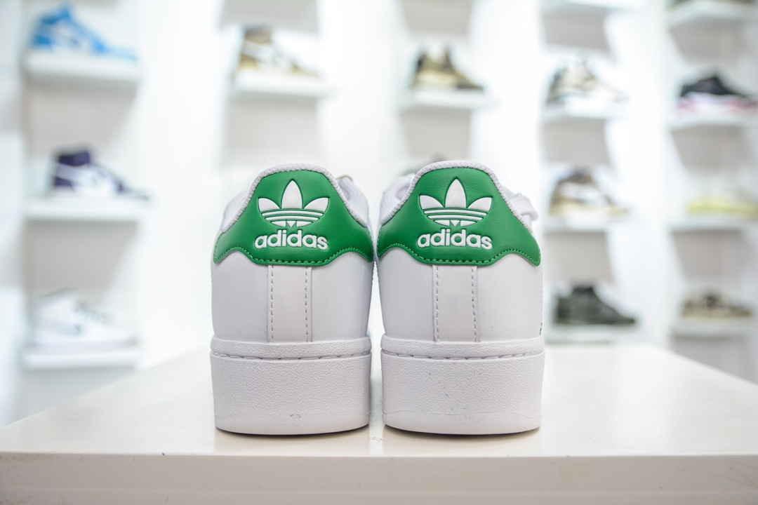 CS Pure Original Adidas Originals Superstar XLG Shell Head White Green IF8069