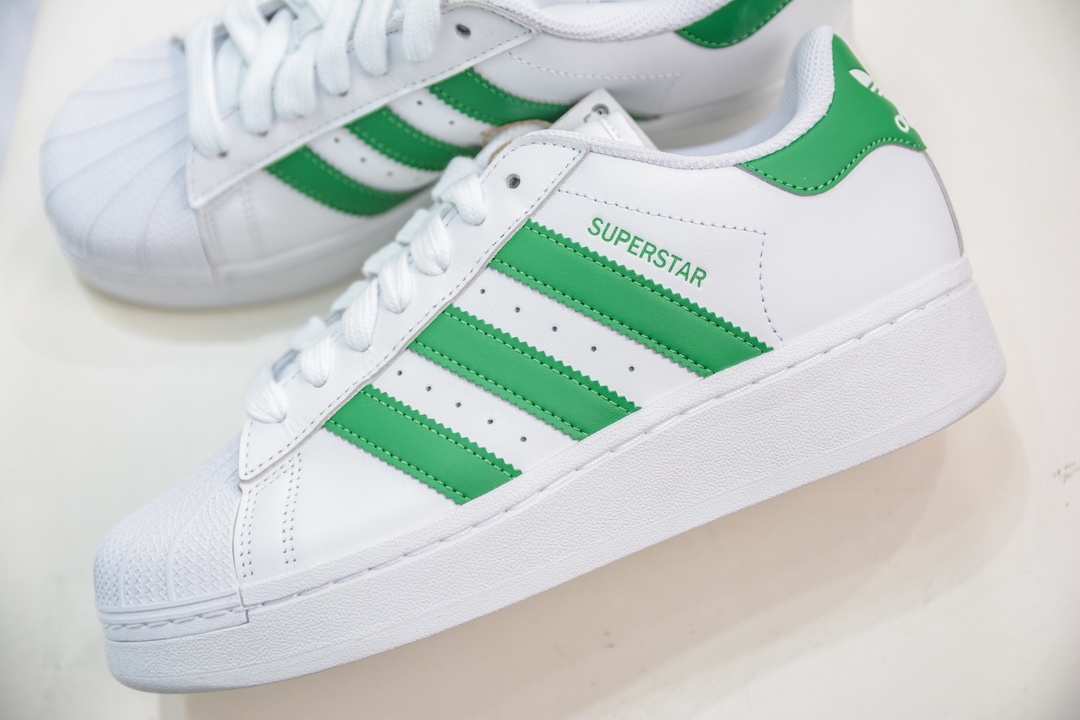 CS Pure Original Adidas Originals Superstar XLG Shell Head White Green IF8069