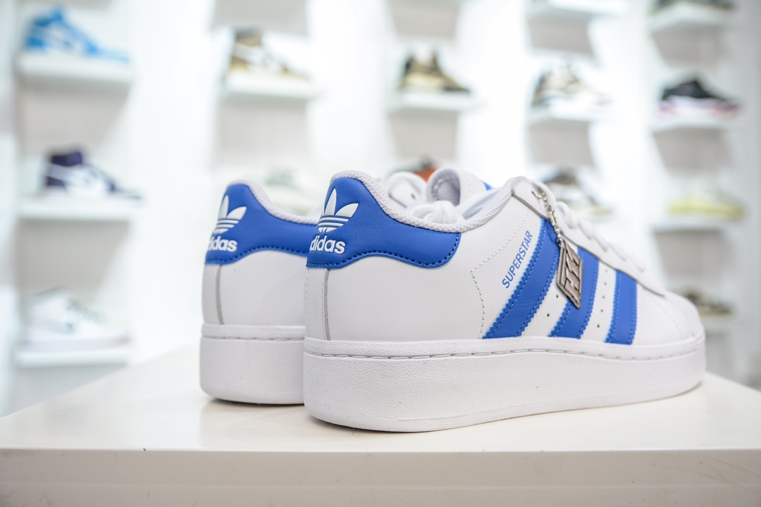 CS Pure Original Adidas Originals Superstar XLG Shell Head White Blue IF8068