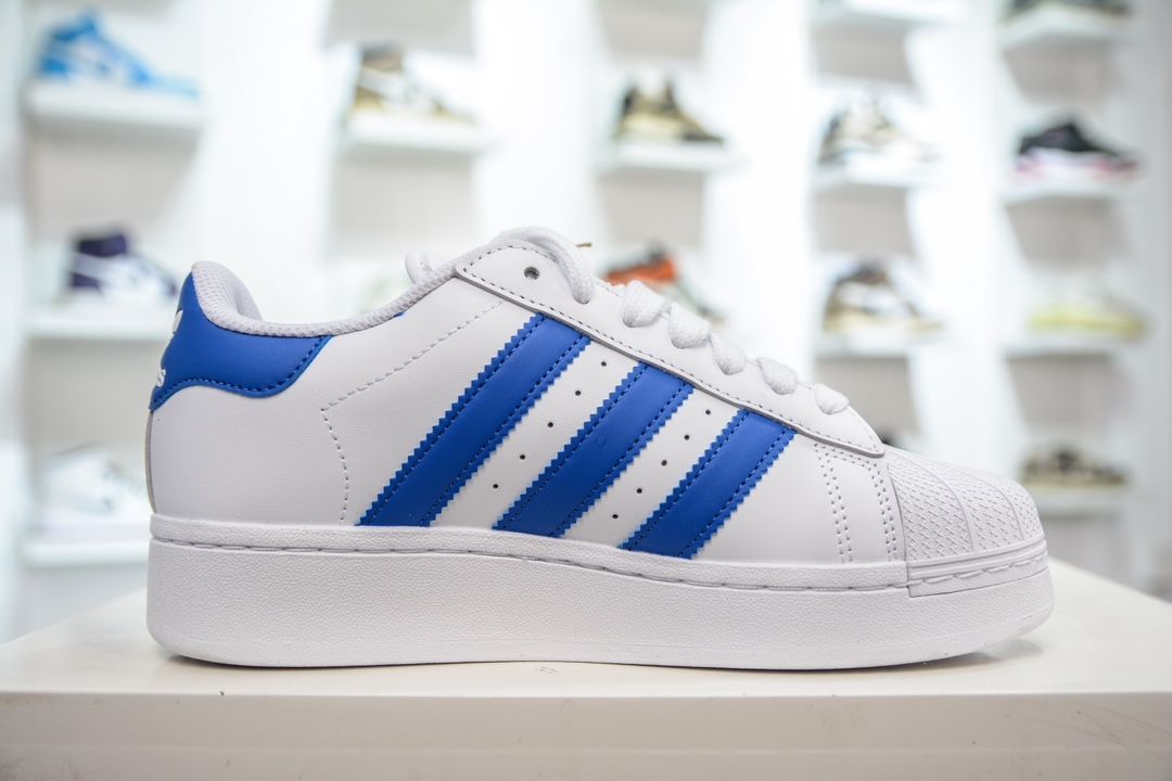 CS Pure Original Adidas Originals Superstar XLG Shell Head White Blue IF8068