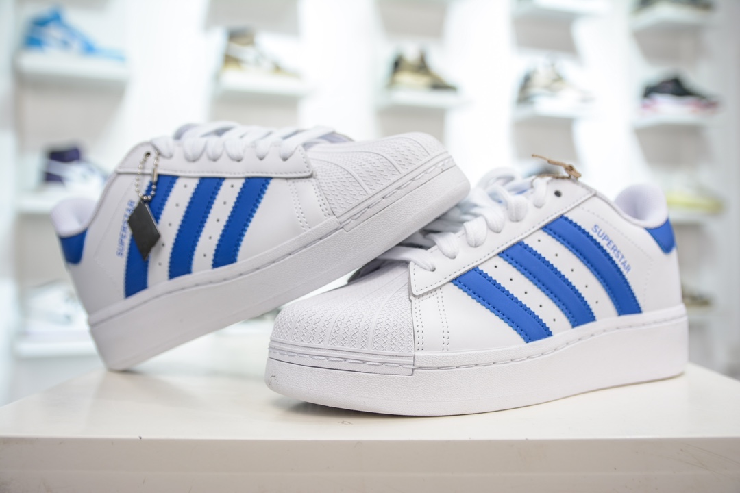 CS Pure Original Adidas Originals Superstar XLG Shell Head White Blue IF8068