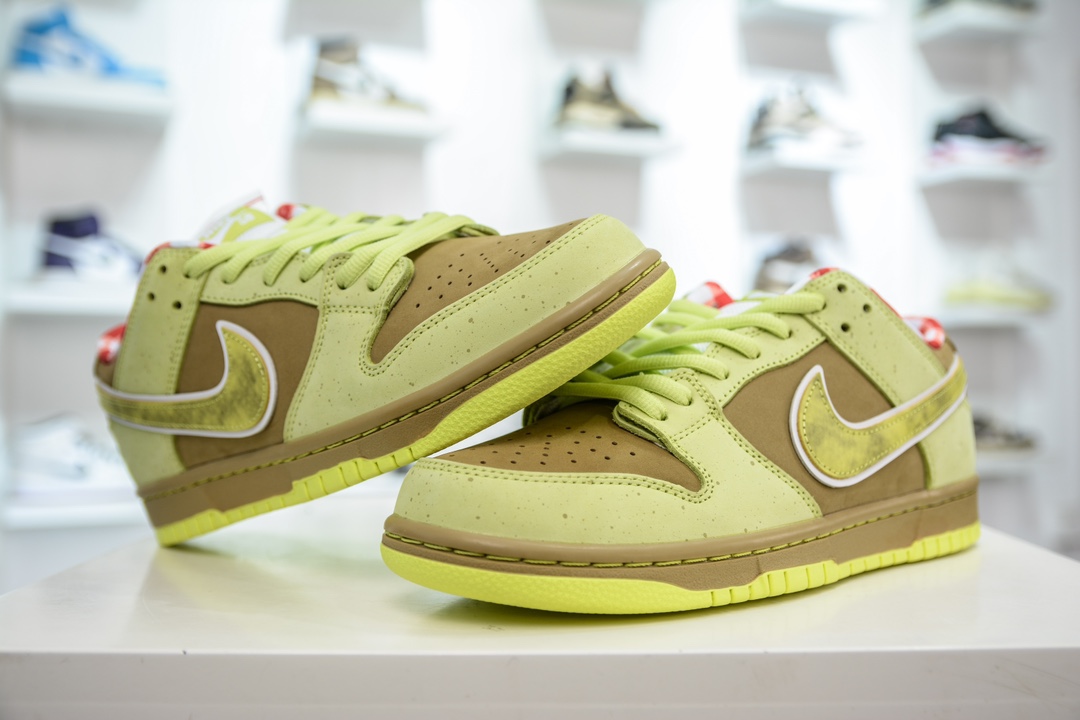 Dunk SB Low Custom Series Mustard Green Lobster Color BV1310-566