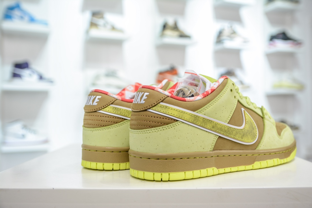 Dunk SB Low Custom Series Mustard Green Lobster Color BV1310-566