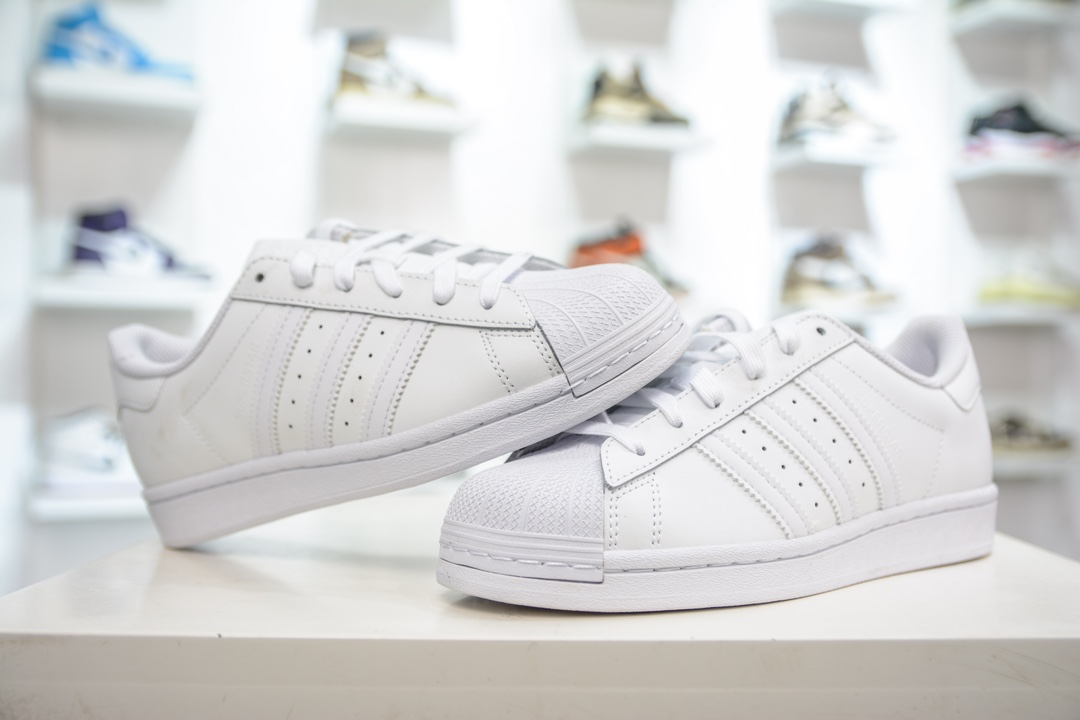 140 T版纯原 Adidas   Originals Superstar 经典贝壳头休闲板鞋   EG4960