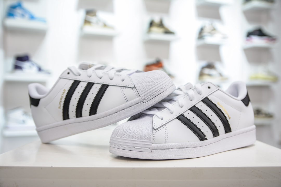 140 T版纯原 Adidas   Originals Superstar 经典贝壳头休闲板鞋   EG4958