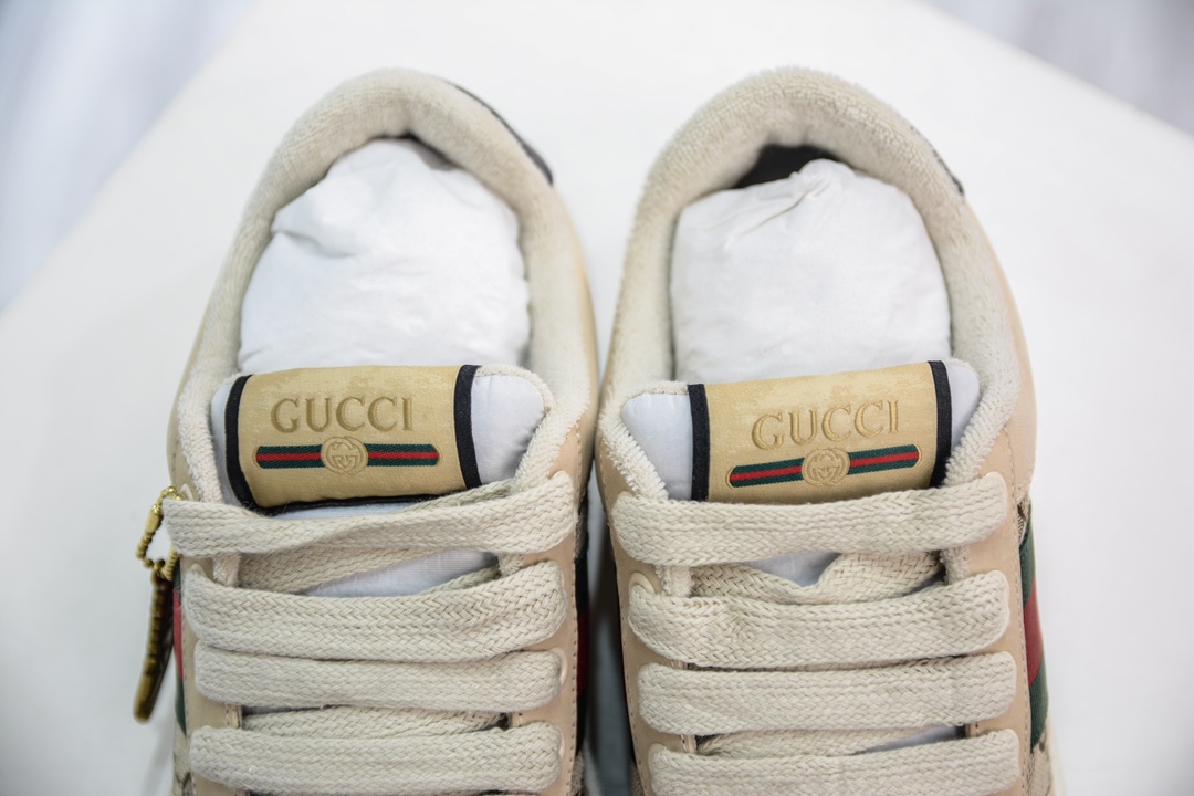 380 Gucci Distressed Screener sneaker古驰小脏鞋系列