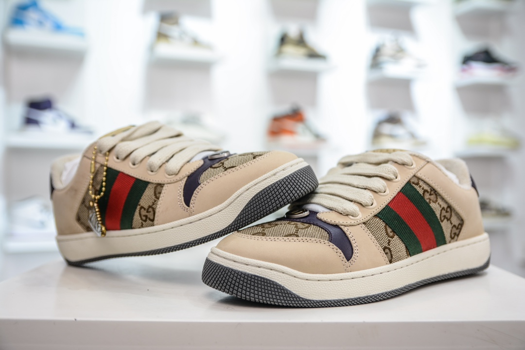 380 Gucci Distressed Screener sneaker古驰小脏鞋系列