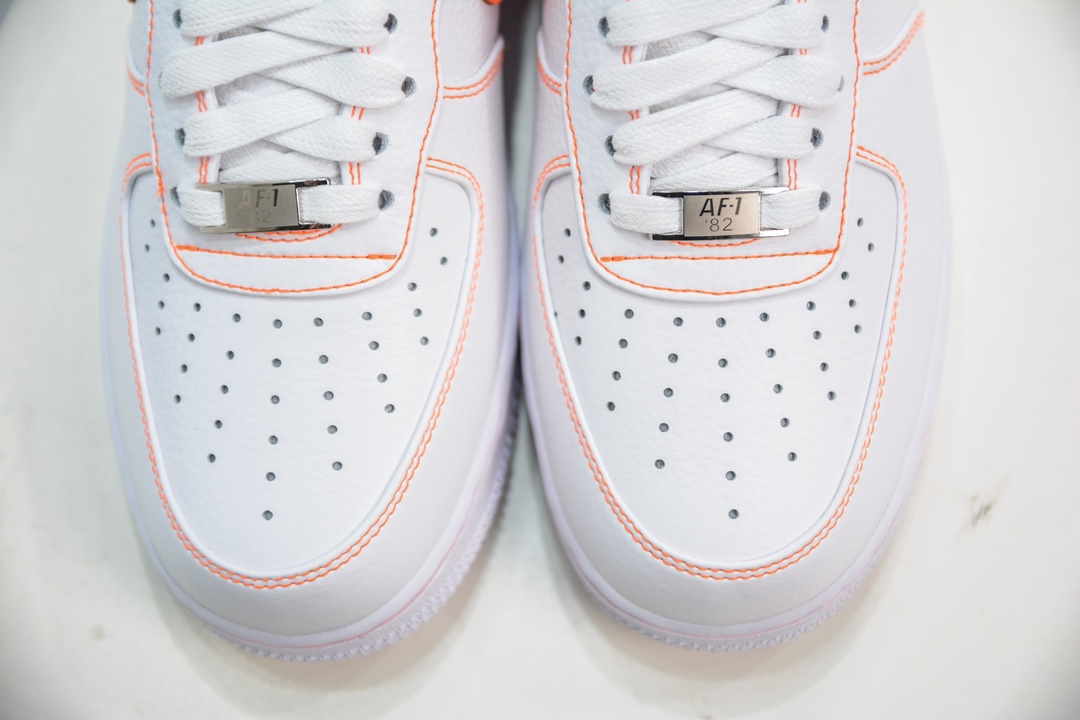 280 新G版纯原 VLONE x Nike  Air Force 1 Low 空军一号低帮板鞋 联名白橙 AA5360-100