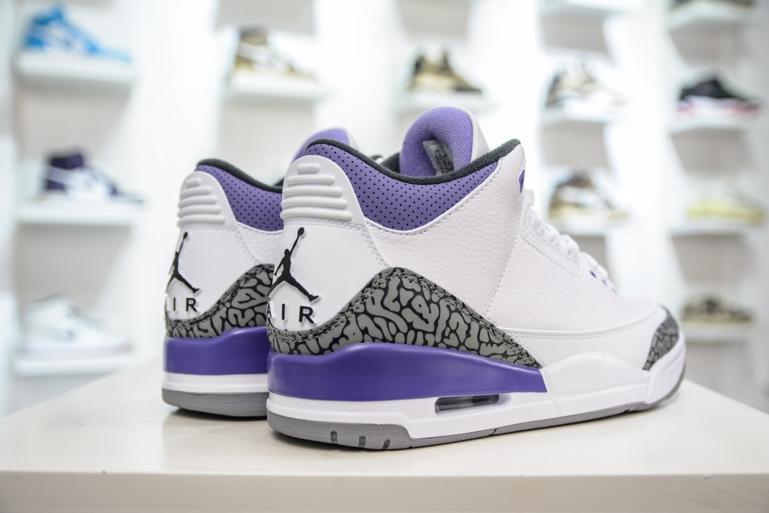 280 PB纯原 Jordan Air Jordan 3 retro "dark iris" 复古篮球鞋  CT8532-105