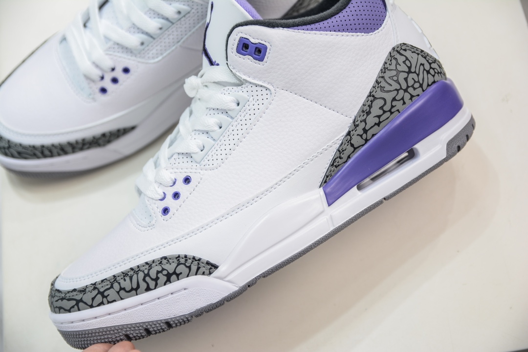 280 PB纯原 Jordan Air Jordan 3 retro "dark iris" 复古篮球鞋  CT8532-105