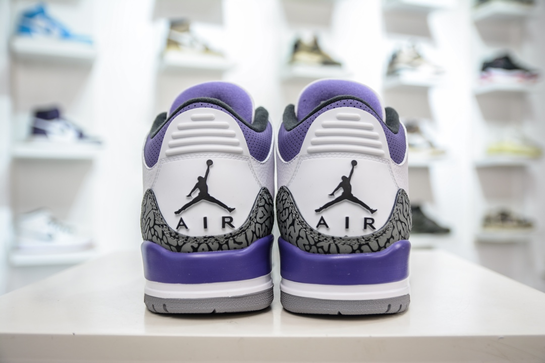 280 PB纯原 Jordan Air Jordan 3 retro "dark iris" 复古篮球鞋  CT8532-105