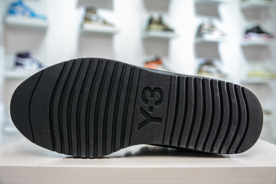 Y-3 Rivalry leather low-top fashion thick-soled height-enhancing sneakers FZ6397