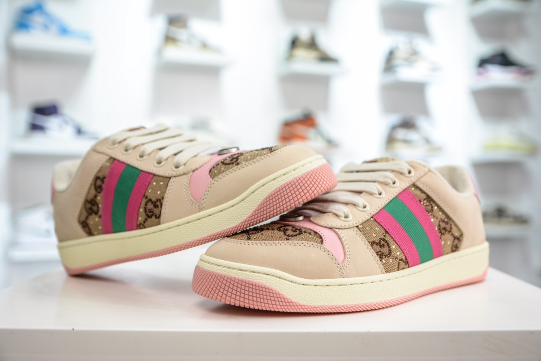 Gucci Distressed Screener sneaker series