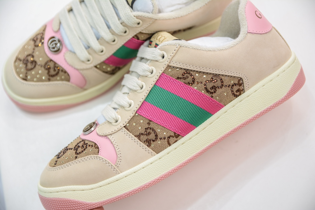 Gucci Distressed Screener sneaker series