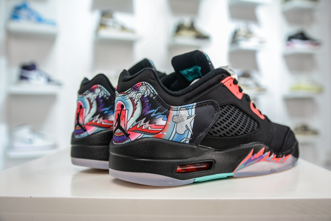 280 Air Jordan AJ5 Low “China” 中国风筝配色  840475-060