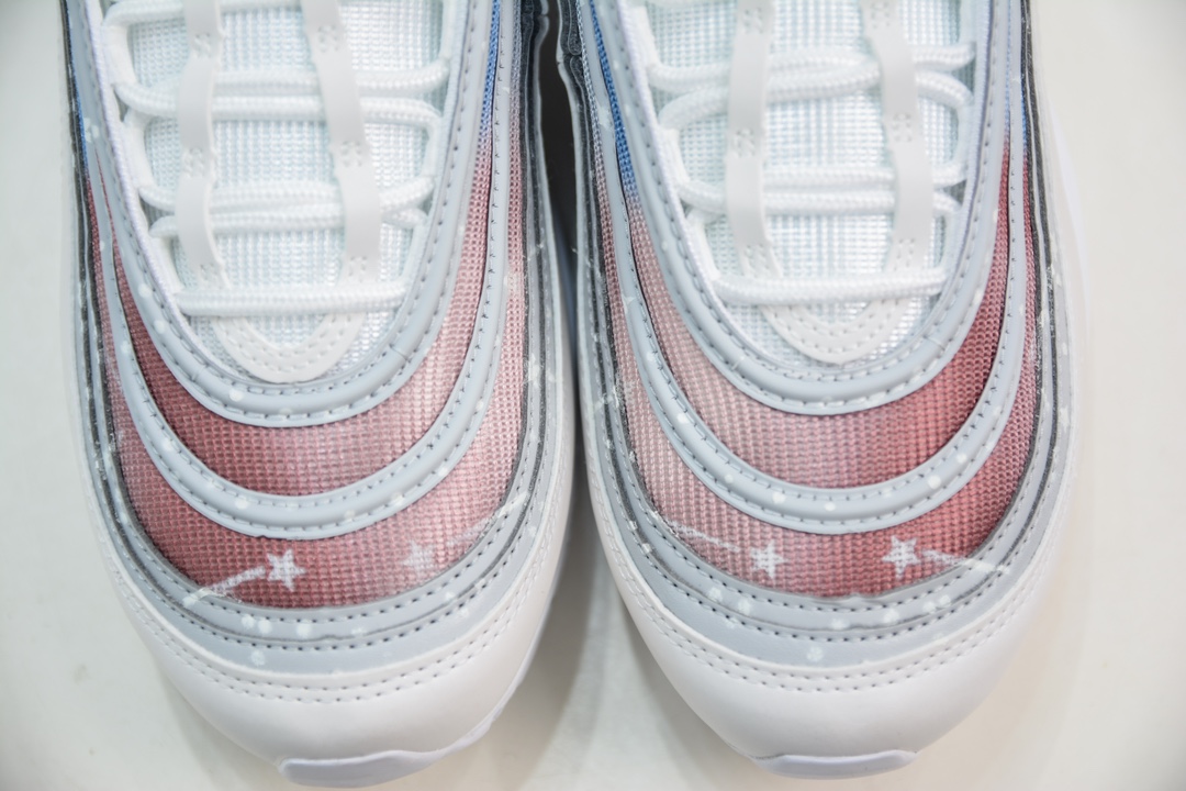 NikeAirMax97星辰大海白蓝渐变复古气垫跑鞋市面最高品质拆解原鞋开发打造全市场最强版本银子弹原厂