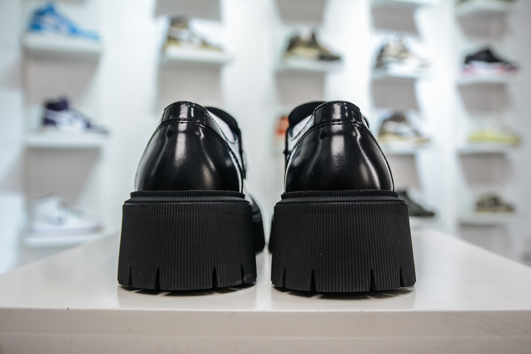 480 Balenciaga Trooper 巴黎世家时尚系带牛皮厚底德比鞋