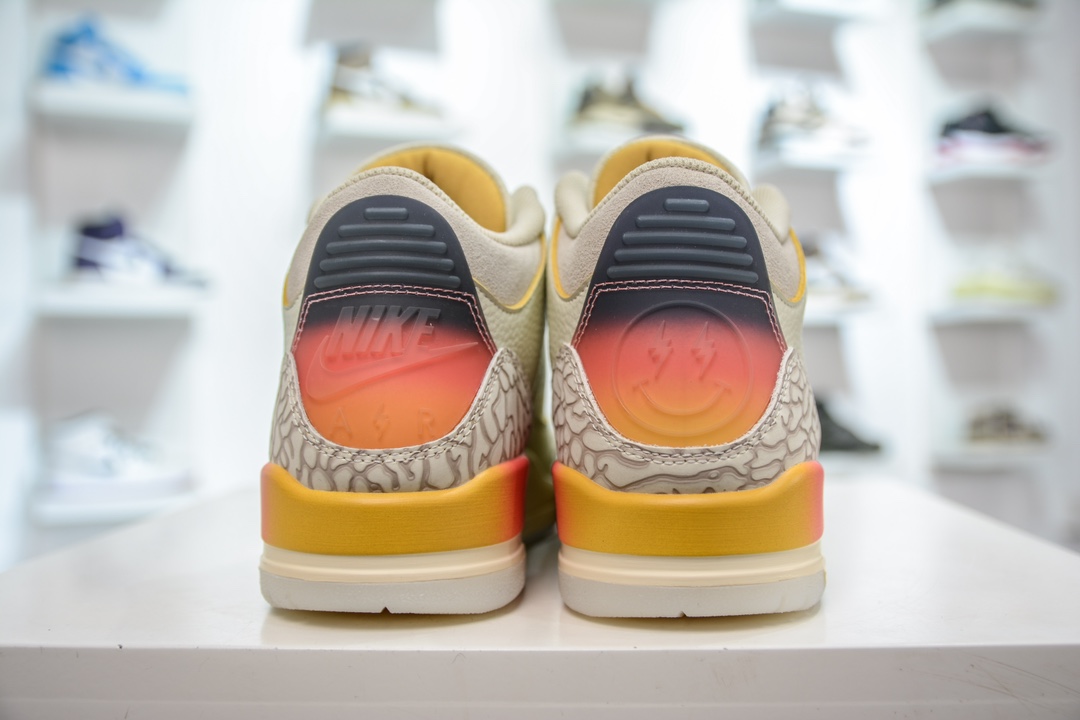 360 神版 J Balvin x Jordan Air Jordan 3 Retro SP "Medellin Sunset"皮革 日落  FN0344-901