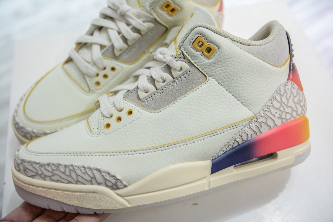 360 神版 J Balvin x Jordan Air Jordan 3 Retro SP "Medellin Sunset"皮革 日落  FN0344-901