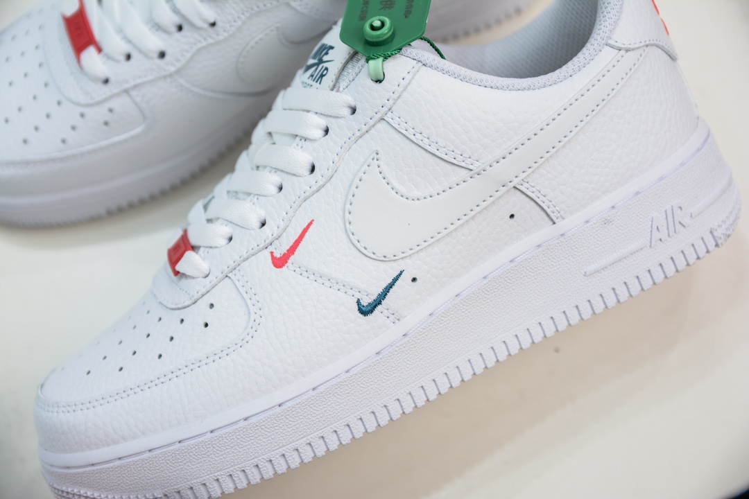 200 HY版纯原 Nike Air Force 1'07 Low 空军一号串标小勾荔枝纹低帮休闲板鞋  CT1989-101