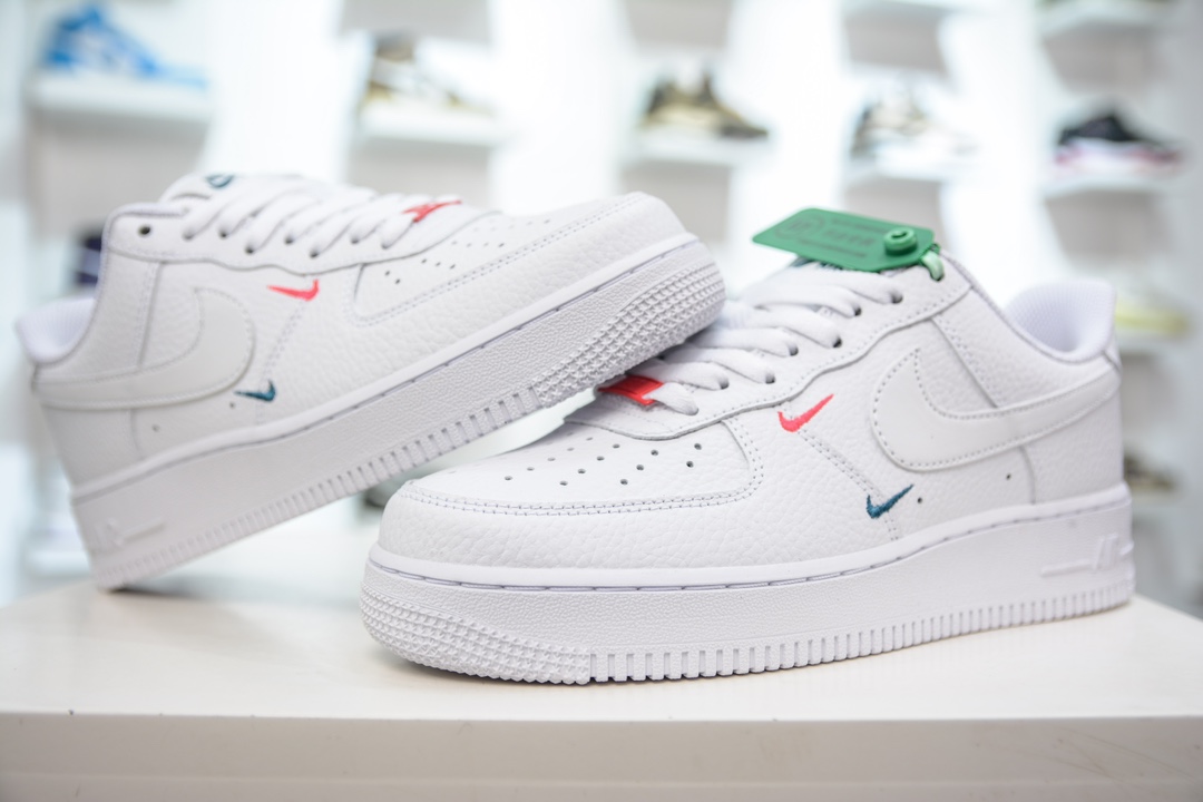 200 HY版纯原 Nike Air Force 1'07 Low 空军一号串标小勾荔枝纹低帮休闲板鞋  CT1989-101